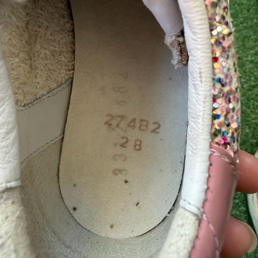 Golden Goose Girl's Super-Star Glitter Leather Sneakers - Picture 9 of 11